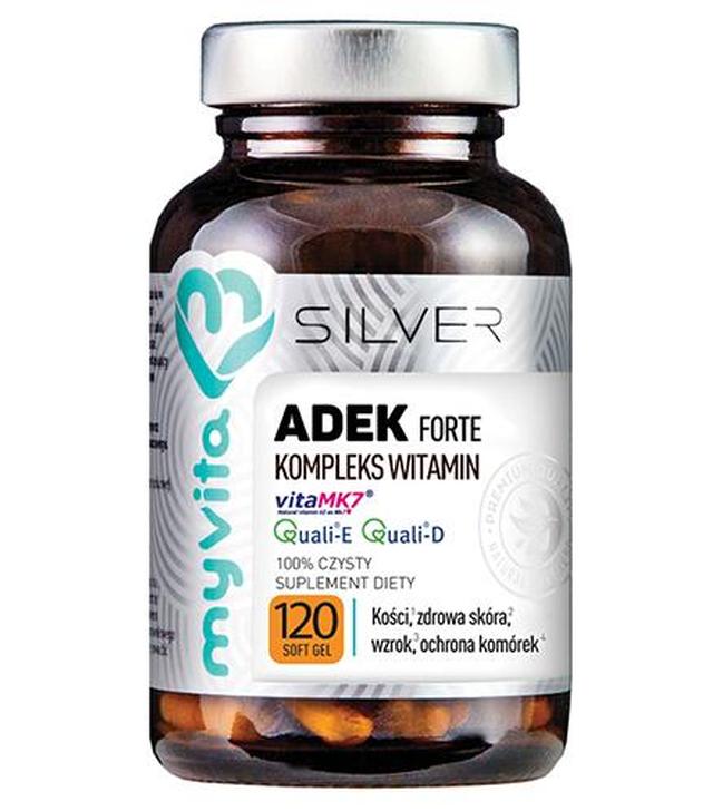 MyVita Silver ADEK forte kompleks witamin - 120 kaps. - cena, opinie, wskazania