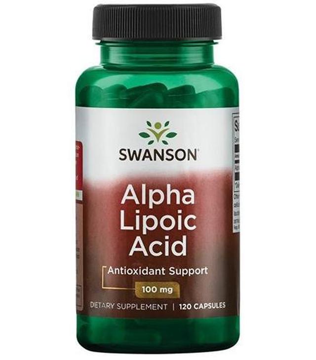 SWANSON ALA Kwas alfa liponowy 100 mg, 120 kapsułek