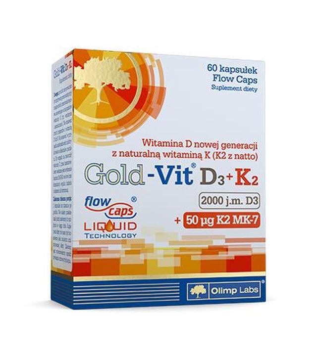 Olimp Gold - Vit D3 + K2, 60 kapsułek