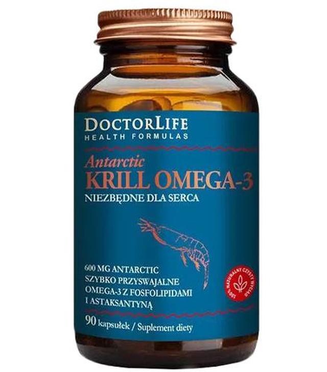 Doctor Life Antarctic Krill Omega-3 Odżywianie serca - 90 kaps. - cena, opinie, wskazania