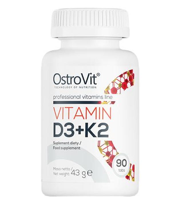 OstroVit Vitamin D3 + K2 - 90 tabl. - cena, opinie, stosowanie