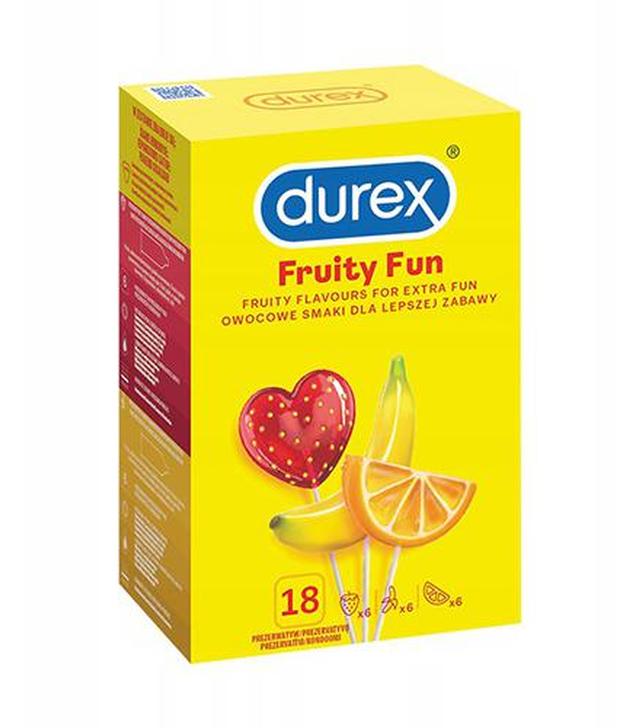 Durex Fruity Fun Prezerwatywy, 18 szt., cena, opinie, właściwości