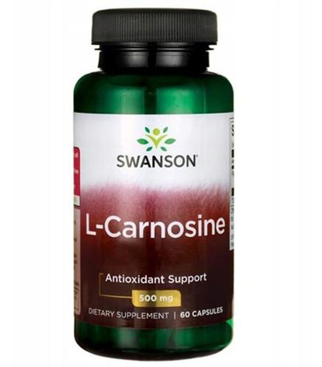 SWANSON L-Karnozyna 500 mg, 60 kaps., cena, wskazania, opinie