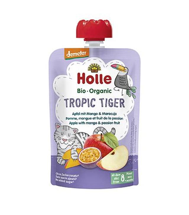 Holle Mus owocowy Tropikalny tygrys jabłko z mango i marakują -100 g - cena, opinie, właściwości