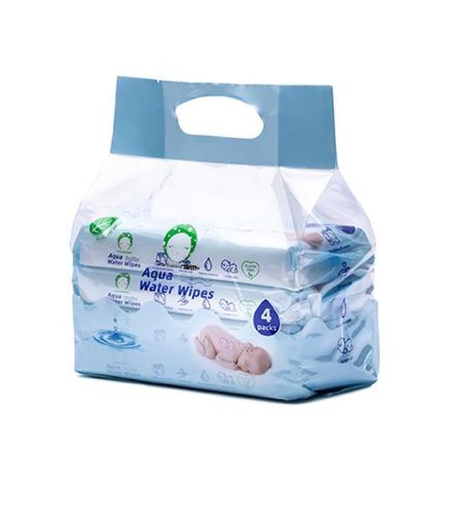 Luna Bambini Chusteczki wodne Aqua Water Wipes, 4 x 50 sztuk