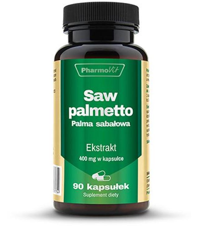 PharmoVit Saw palmetto Palma sabałowa 400 mg - 90 kaps. Na prostatę - cena, opinie, stosowanie