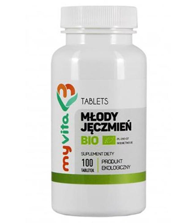 MyVita Młody jęczmień BIO 500 mg, 100 tabl., cena, wskazania, właściwości - ważny do 2025-10-31