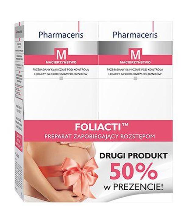 Pharmaceris M Foliacti Krem przeciw rozstępom do ciała dla kobiet w ciąży, 150 ml + 150 ml