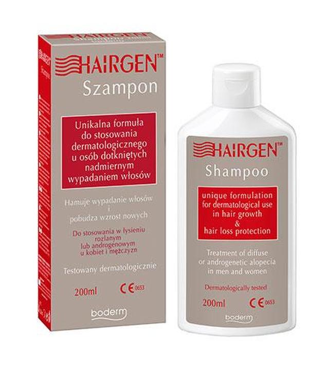 HAIRGEN Szampon do stosowania w łysieniu rozlanym lub androgenowym u kobiet i mężczyzn, 200 ml