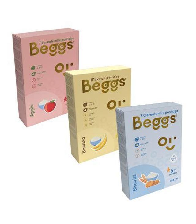 Beggs Mix kaszek z pełnotłustym mlekiem po 6. miesiącu życia, 600 g (3x200 g) - ważny do 2025-09-11