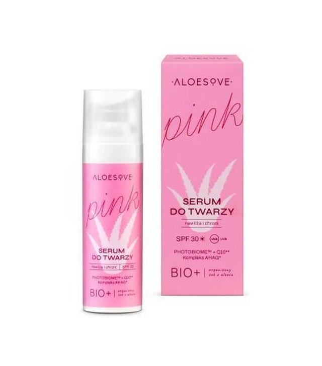 Aloesove Pink Serum do twarzy SPF 30, 30 ml - ważny do 2025-10-31