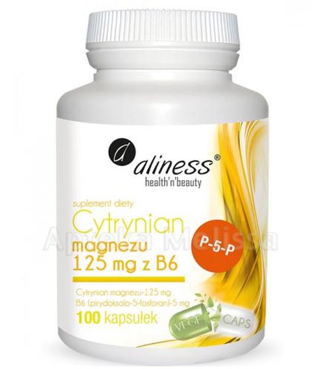 ALINESS Cytrynian magnezu 125 mg + B6, 100 kapsułek