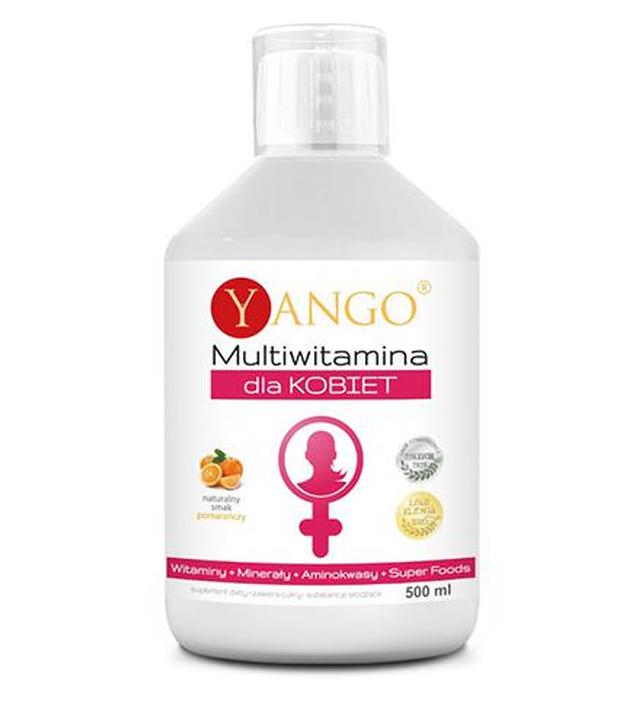 Yango Multiwitamina dla kobiet Smak pomarańczowy - 500 ml - cena, opinie, wskazania