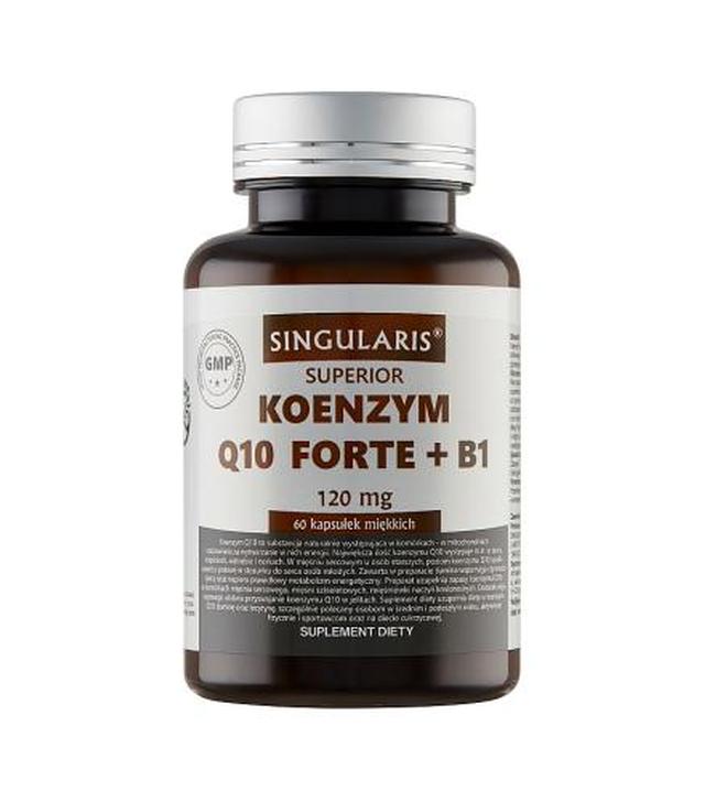Singularis Superior Koenzym Q10 Forte + B1 120 mg - 60 kaps. - cena, opinie, właściwości