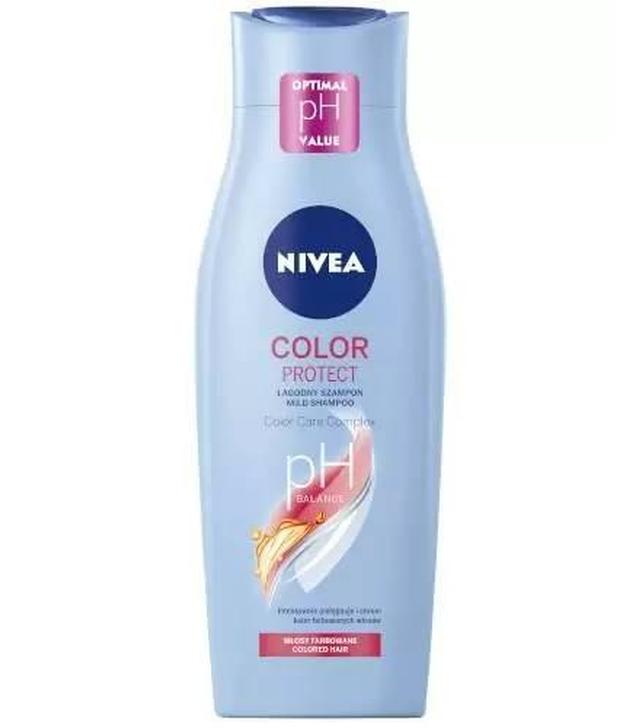 Nivea Color Protect łagodny szampon do włosów farbowanych, 400 ml