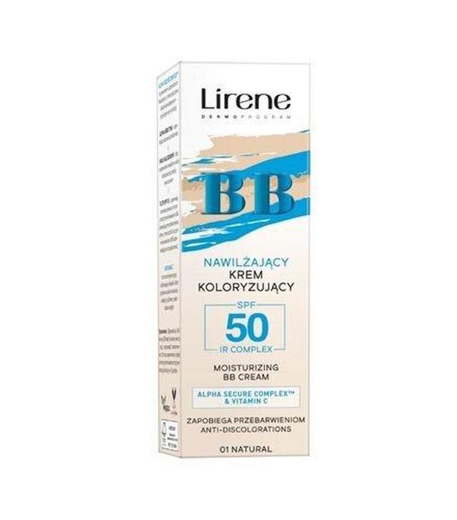 Lirene BB Nawilżający krem koloryzujący SPF50 01 Natural, 30 ml