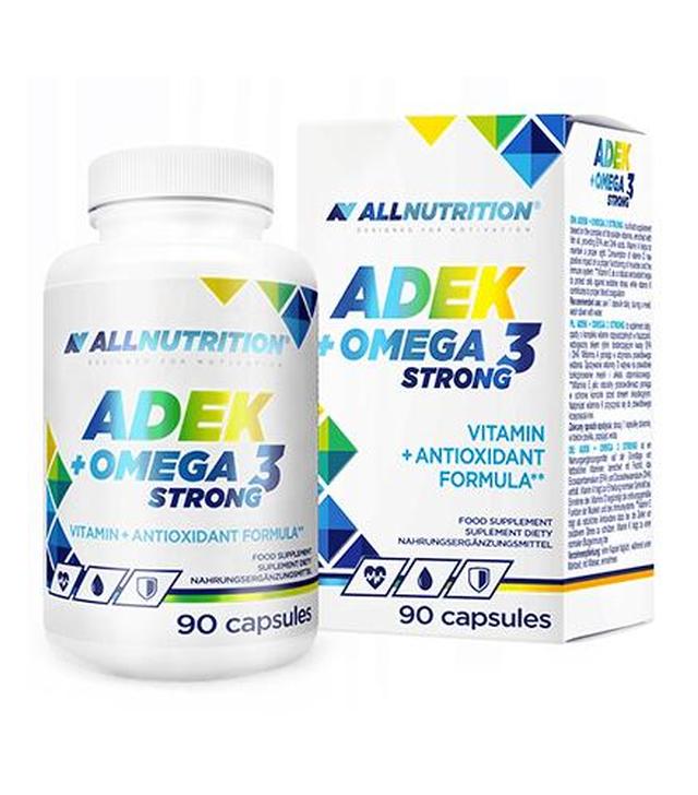 Allnutrition ADEK + Omega 3 Strong - 90 kaps. - cena, opinie, właściwości