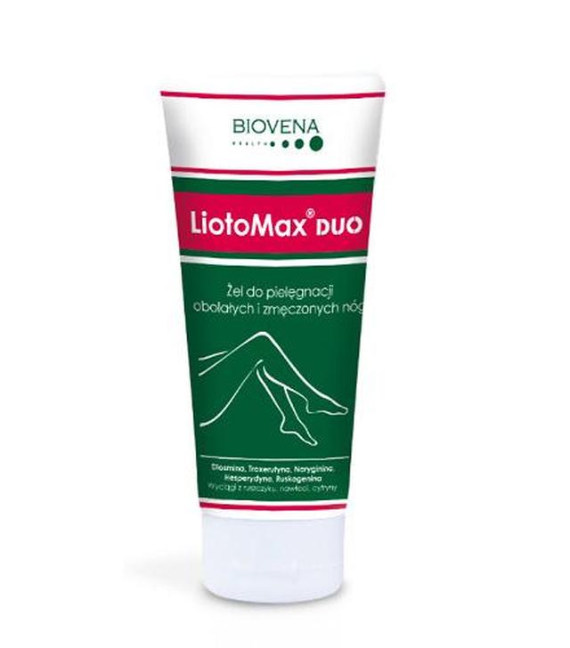 LiotoMax Duo Żel do pielęgnacji obolałych i zmęczonych nóg - 100 g - cena, opinie, właściwości