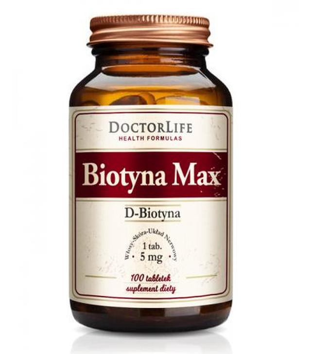 DOCTOR LIFE Biotyna max 5 mg - 100 tabl.