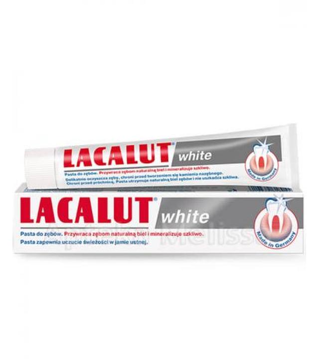 LACALUT WHITE Pasta do zębów wybielająca - 75 ml - cena, stosowanie, opinie