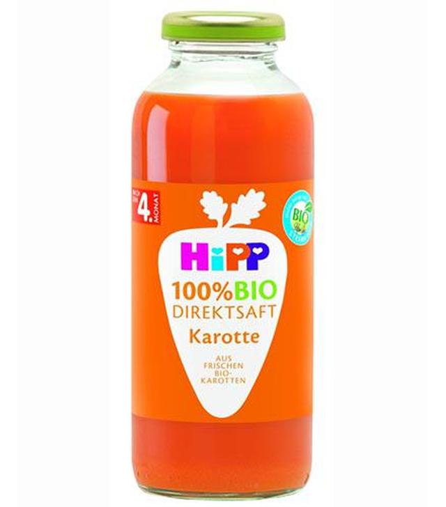 Hipp Bio Sok Soczysta Marchew bezpośrednio wyciskany po 4. miesiącu, 330 ml, cena, opinie, właściwości