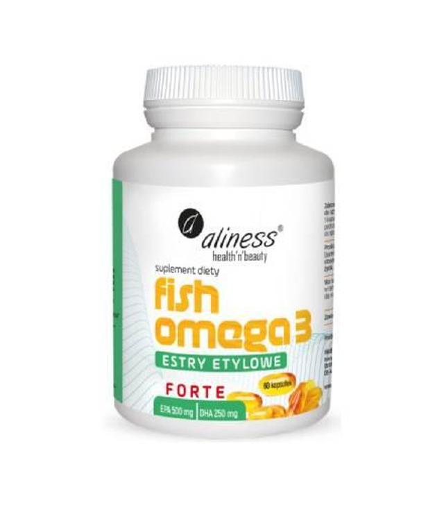 Aliness Fish Omega 3 Forte Estry 500/250 mg, kapsułki, 60 sztuk