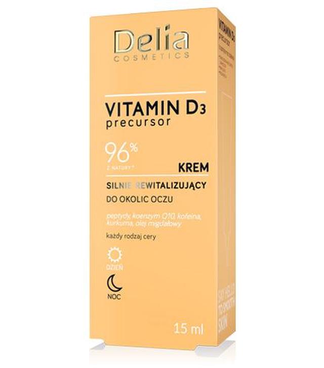 Delia Cosmetics Precursor Vitamin D3 Krem silnie rewitalizujący do okolic oczu na dzień i na noc, 15 ml, cena, opinie, właściwości