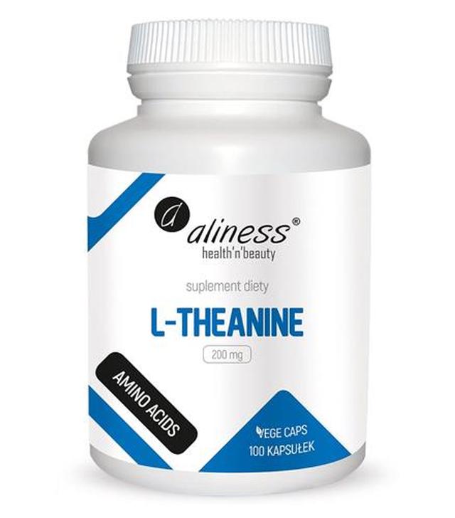 ALINESS L-Theanine 200 mg - 100 kaps. Na uspokojenie - cena, opinie, stosowanie