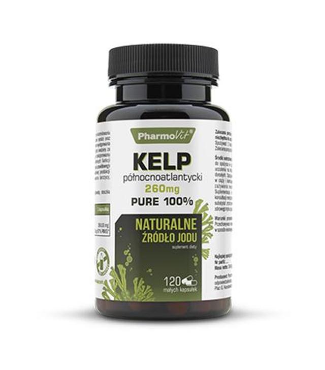 PHARMOVIT Kelp północnoatlantycki 260 mg Pure 100% - 120 kaps. Źródło jodu - cena, opinie, wskazania