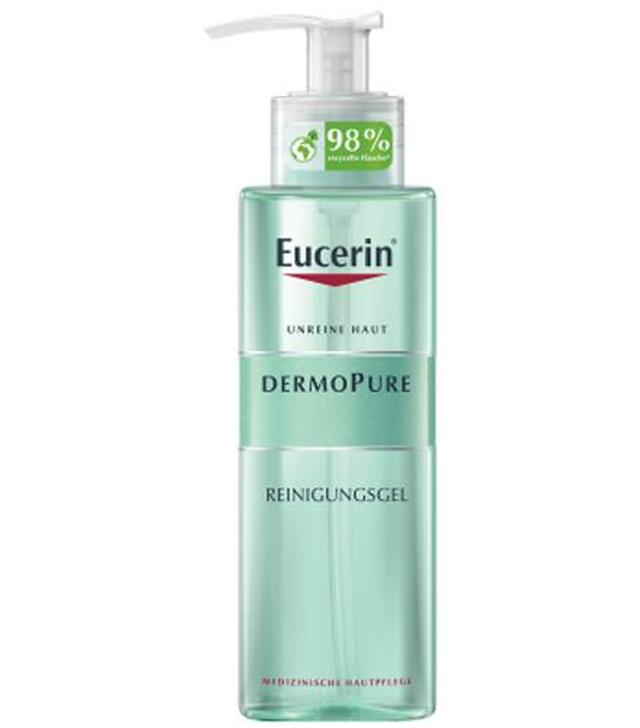 Eucerin Dermopure Żel oczyszczający do twarzy i ciała skóra z niedoskonałościami, 400 ml, cena, opinie, właściwości
