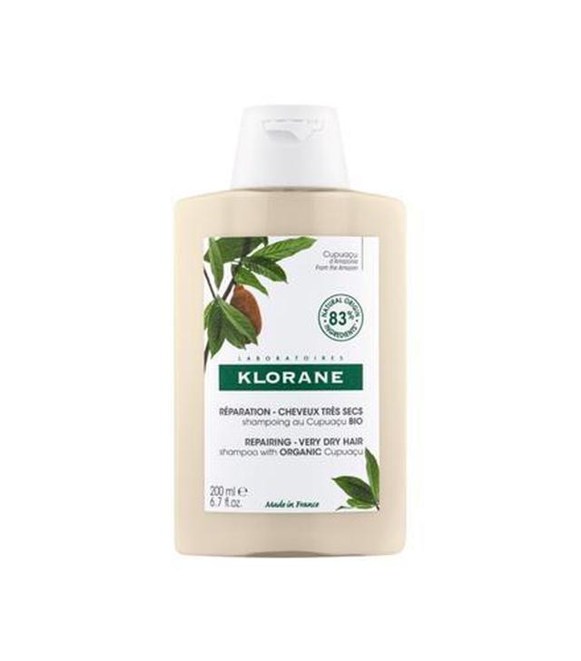 Klorane Szampon z organicznym masłem Cupuacu włosy bardzo suche i zniszczone odżywienie i regeneracja - 200 ml - cena, opinie, właściwości