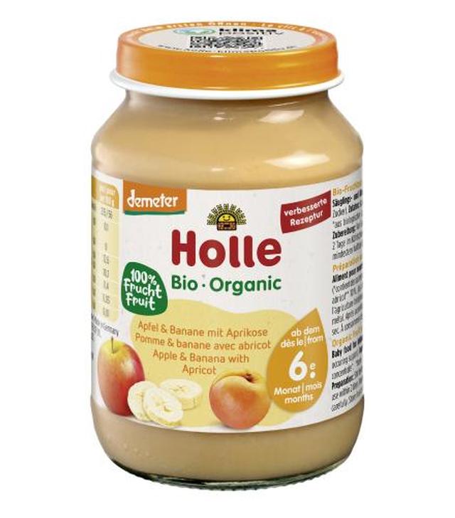HOLLE Deser dla niemowląt BIO DEMETER Jabłko, banan, morela, od 6. miesiąca życia, 190 g