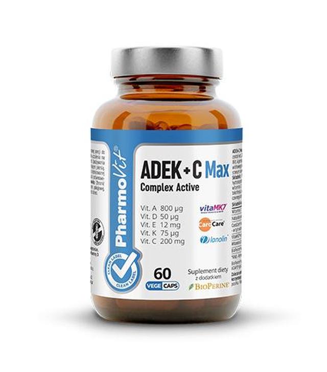 Pharmovit ADEK + C Max - 60 kaps. - cena, opinie, właściwości