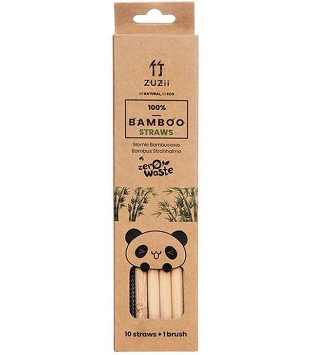 Zuzii Słomki bambusowe - 10 szt. + czyścik - cena, opinie, wskazania