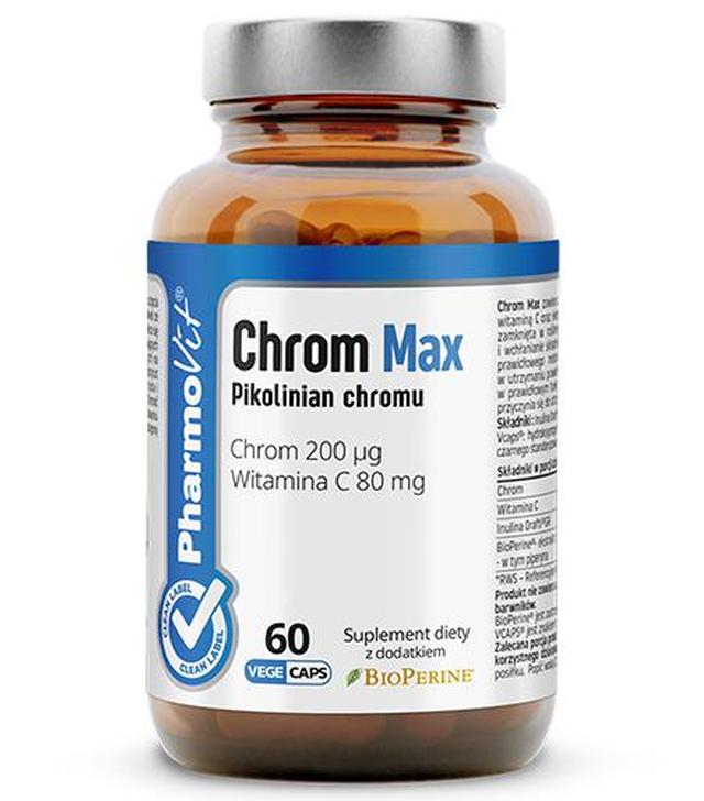 PharmoVit Chrom Max Pikolinian chromu - 60 kaps. - cena, opinie, skład