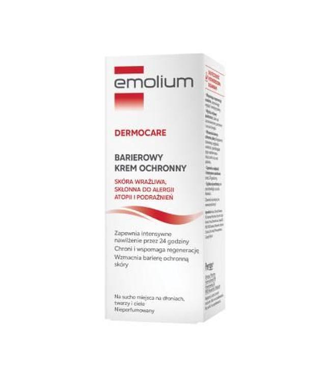 Emolium Dermocare, Krem barierowy ochronny skóra wrażliwa, skłonna do alergii, atopii i podrażnień, 75 ml