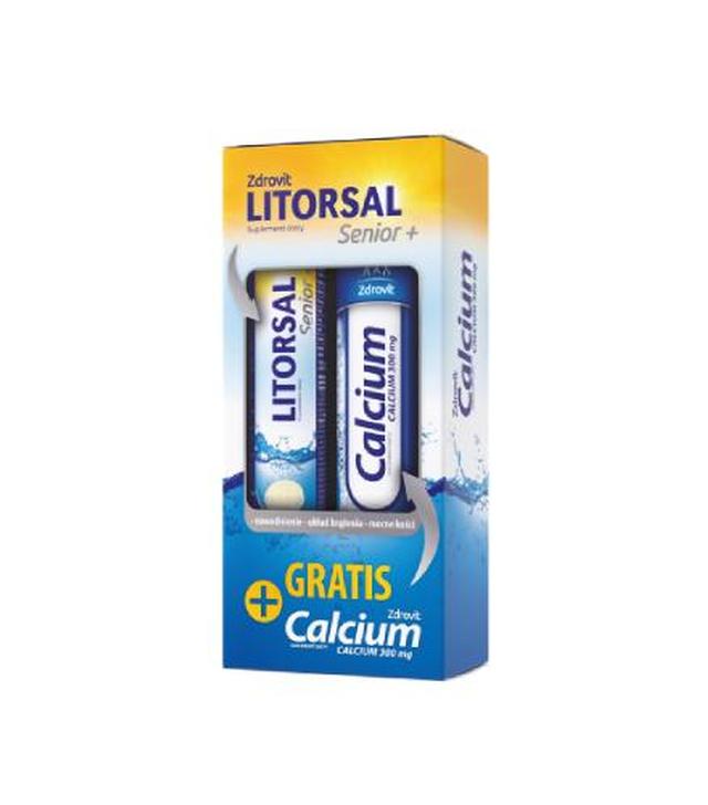 Zdrovit Zestaw Litorsal Senior, 24 tabletki + Calcium 300 mg, 20 tabletek