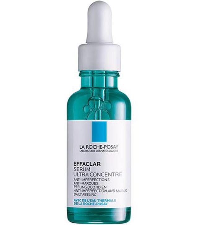 La Roche-Posay Effaclar Skoncentrowane serum przeciw niedoskonałościom i przebarwieniom potrądzikowym właściwości peelingujące - 30 ml - cena, opinie, właściwości