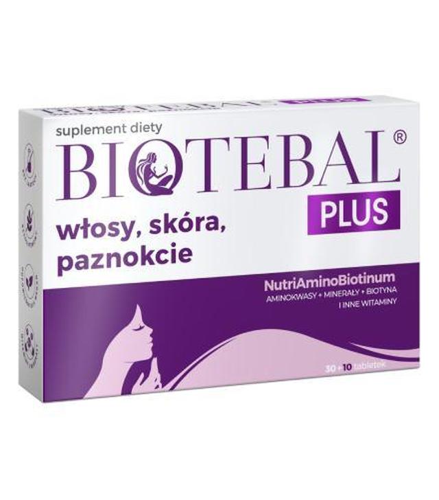 Biotebal Plus włosy, skóra, paznokcie 40 tabletek