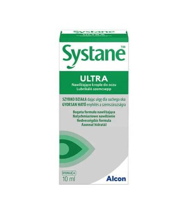 Systane Ultra, nawilżające krople do oczu, 10 ml