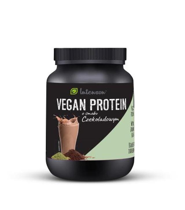 INTENSON Vegan protein o smaku czekoladowym, 600 g - ważny do 2025-07-19