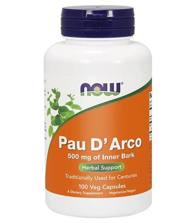 NOW FOODS Pau D'Arco 500 mg - 100 kaps.