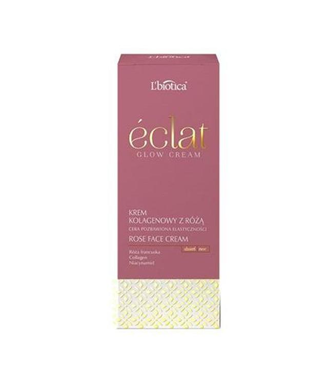 L'biotica Eclat Glow Cream Krem kolagenowy z różą każdy rodzaj cery - 50 ml - cena, opinie, właściwości