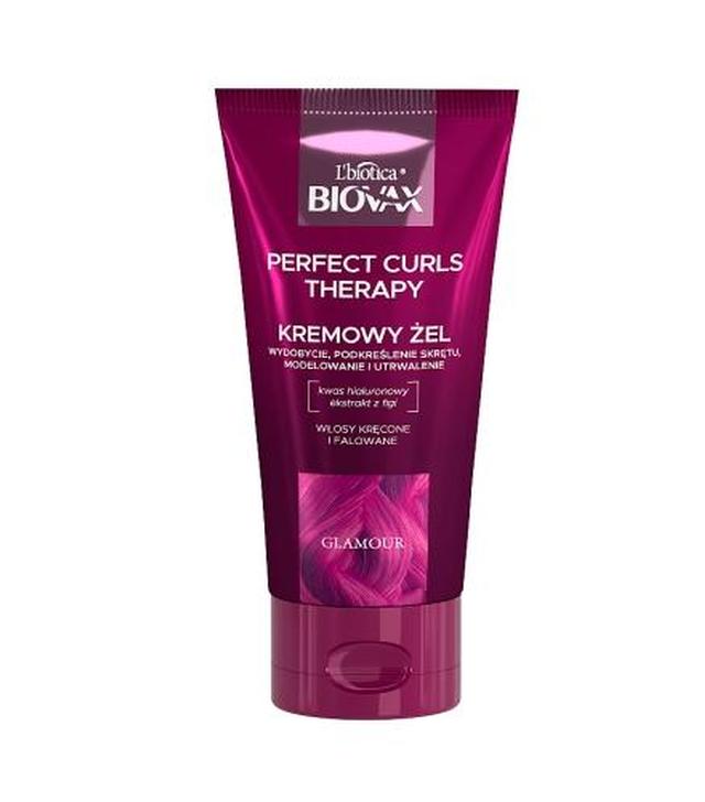 L'biotica Biovax Glamour Perfect Curls Therapy nawilżający żel do stylizacji fal i loków, 150 ml