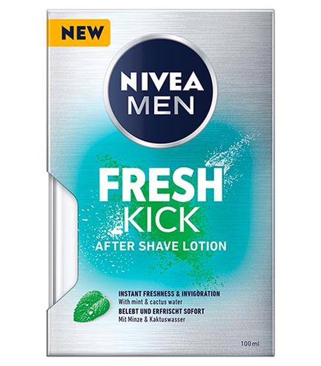 Nivea Men Fresh Kick Woda po goleniu - 100 ml - cena, opinie, stosowanie