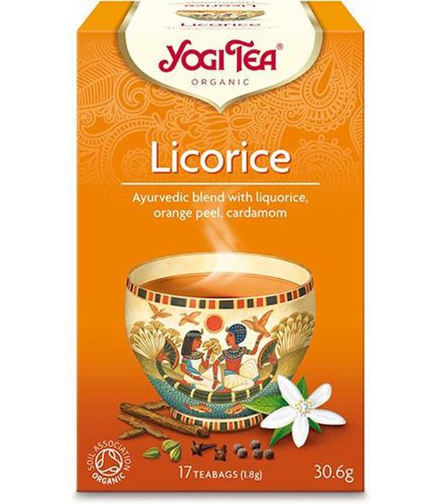 Yogi Tea Organic LICORICE Lukrecja BIO - 17 sasz.- cena, opinie, stosowanie