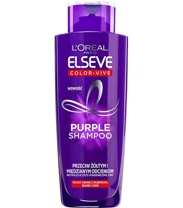 L'Oreal Elseve Color Vive Purple Szampon przeciw żółtym i miedzianym odcieniom - 200 ml - cena, opinie, właściwości