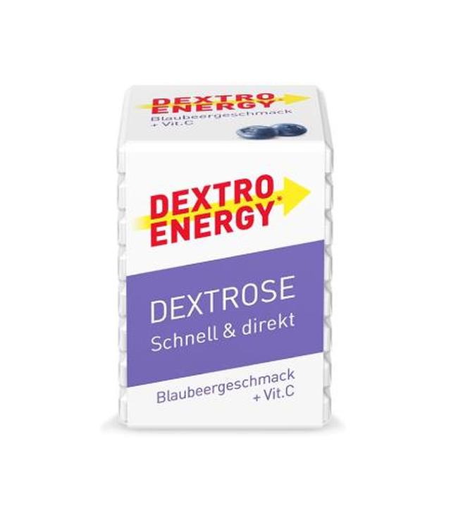 Dextro Energy, borówka z witaminą C glukoza, pastylki, 8 sztuk - ważny do 2025-10-31