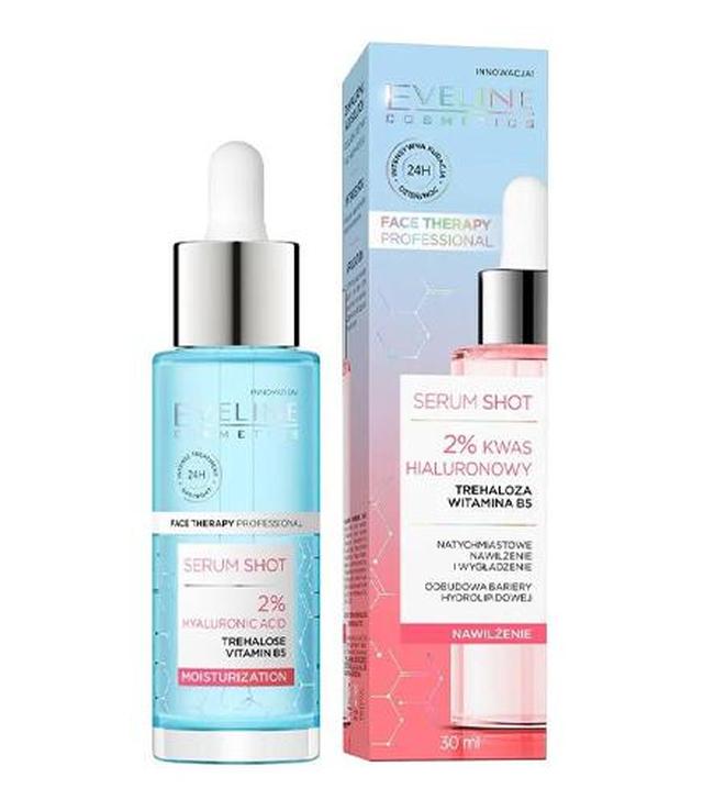 Eveline Cosmetics Serum Shot Kuracja nawilżająca 2% kwas hialuronowy, 30 ml, cena, wskazania, stosowanie