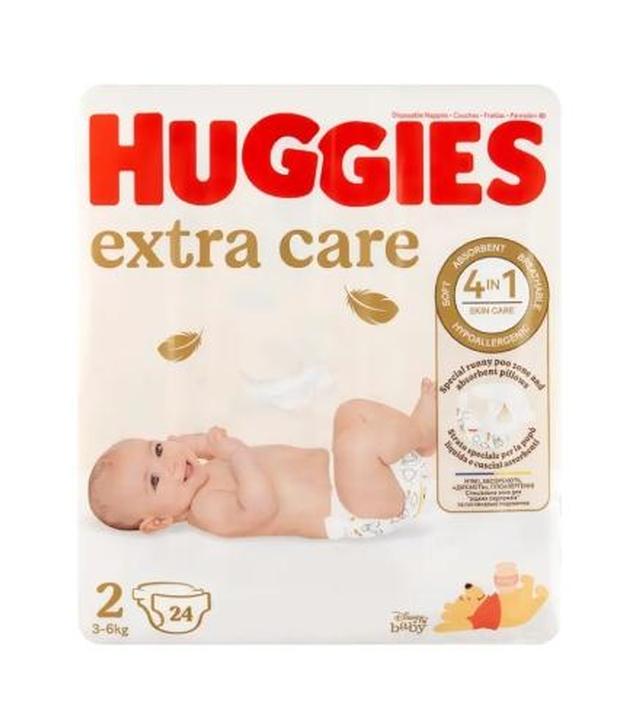 HUGGIES Extra Care 2, 3-6 kg, 24 sztuki